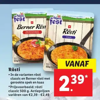 Lidl Rosti aanbieding