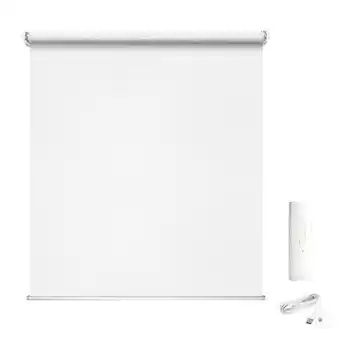 Praxis Madeco 1310 gemotoriseerd lichtdoorlatend rolgordijn e-roll wit 200x250cm aanbieding