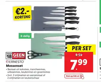 Lidl Ernesto Messenset aanbieding