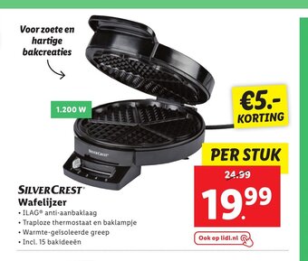 Lidl SilverCrest Wafelijzer aanbieding