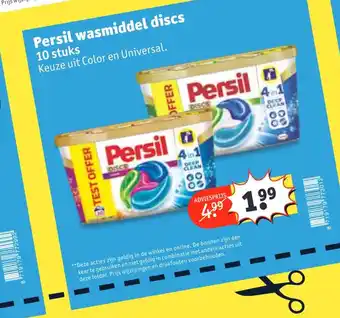 Kruidvat Persil wasmiddel discs aanbieding