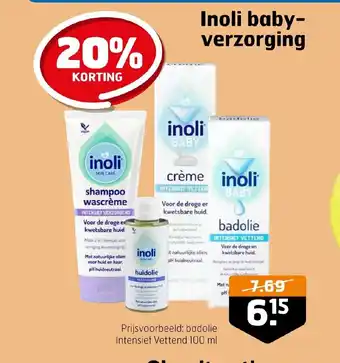 Trekpleister Inolie babyverzorging aanbieding