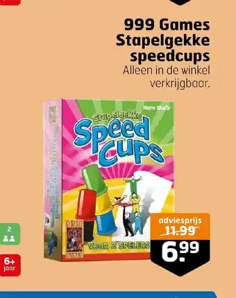 Trekpleister 999 Games Stapelgekke speedcups aanbieding