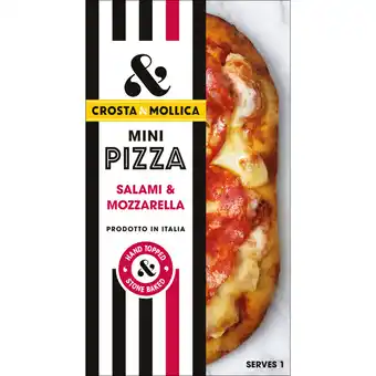 Albert Heijn Crosta & mollica mini pizza salami & mozzarella aanbieding