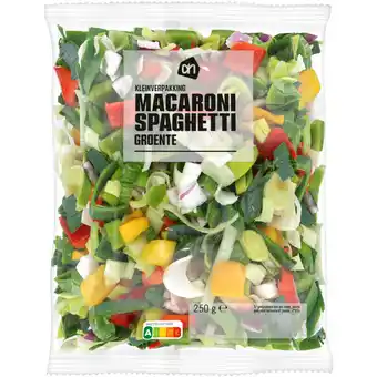 Albert Heijn Ah macaroni spaghetti groente kleinpak aanbieding