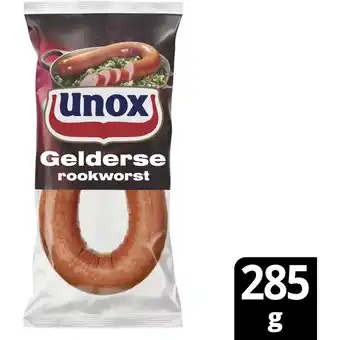 Albert Heijn Unox gelderse rookworst aanbieding