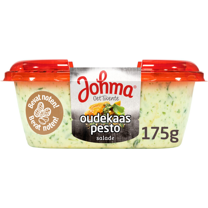 Johma oudekaaspesto salade aanbieding bij Albert Heijn