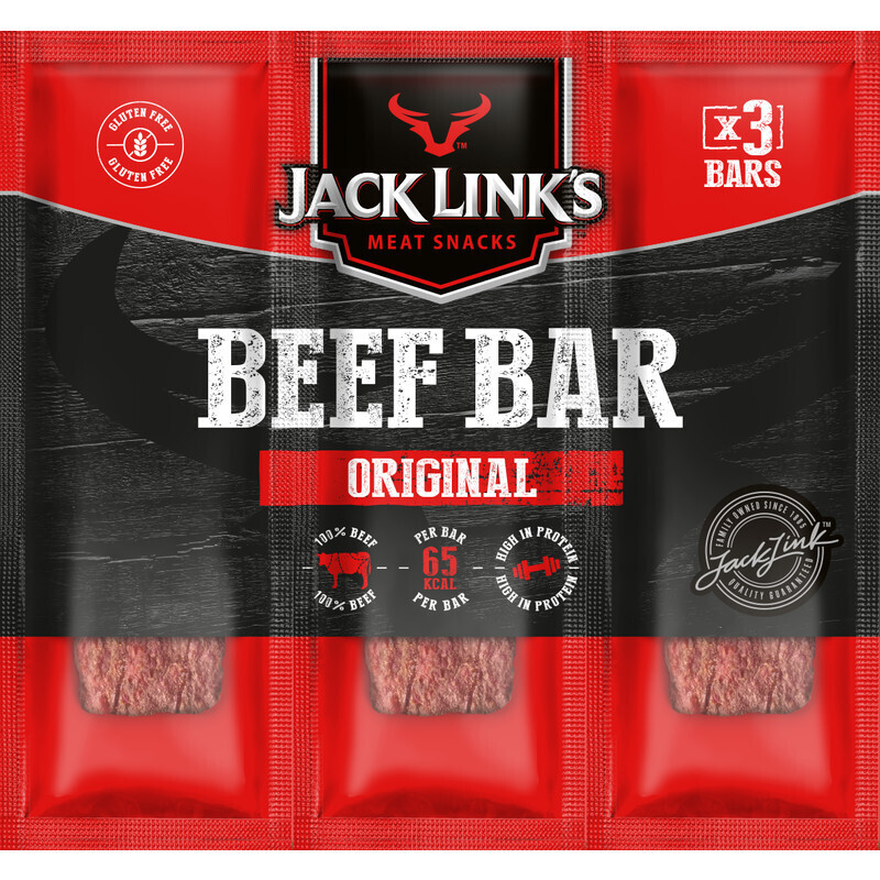 Jack link's beef bar original 3pack aanbieding bij Albert Heijn