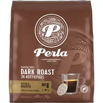 Albert Heijn Perla huisblends dark roast koffiepads aanbieding