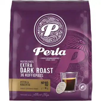 Albert Heijn Perla huisblends extra dark roast koffiepads aanbieding