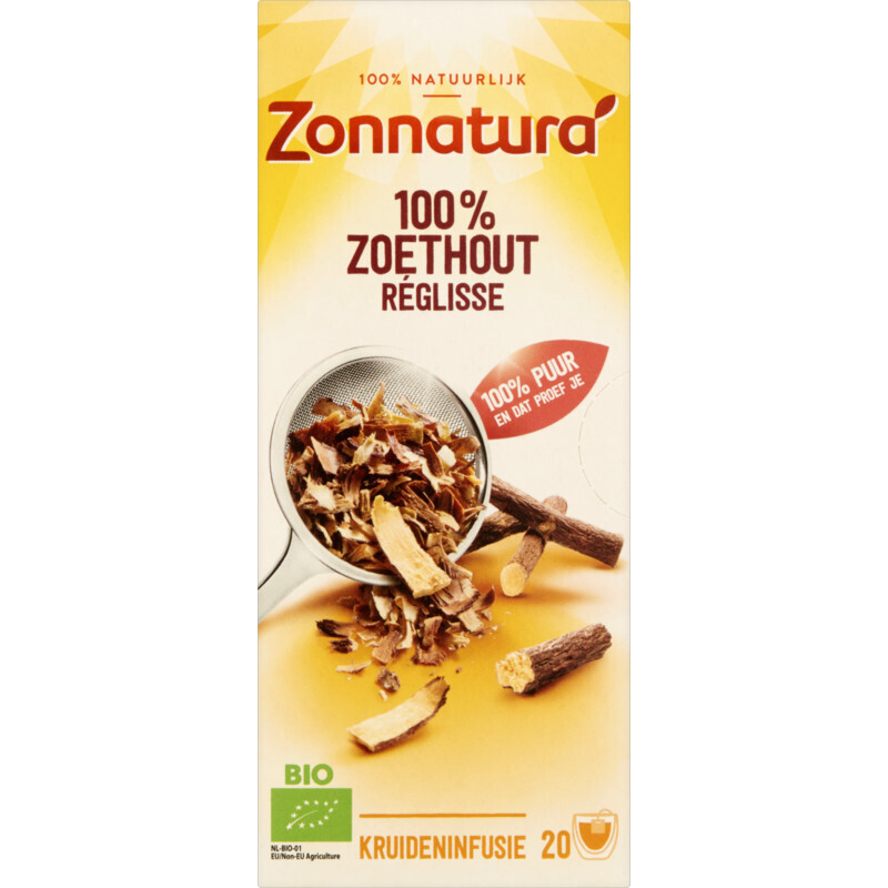 Zonnatura 100 zoethout aanbieding bij Albert Heijn