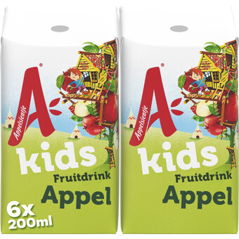 Albert Heijn Appelsientje kids fruitdrink appel 6-pack aanbieding