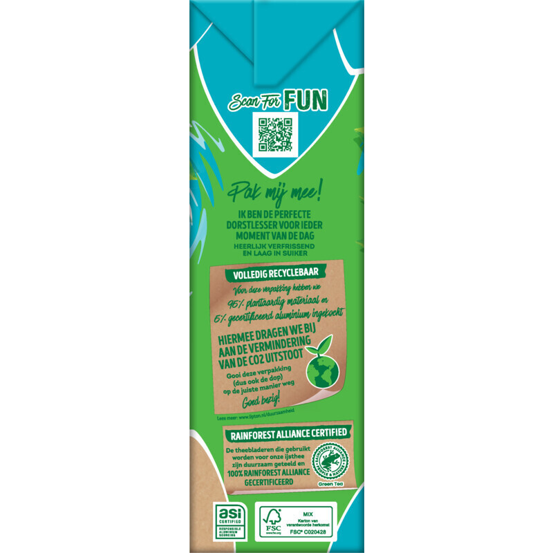 Lipton ice tea green mint lime aanbieding bij Albert Heijn