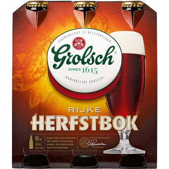 Albert Heijn Grolsch herfstbok 6-pack aanbieding