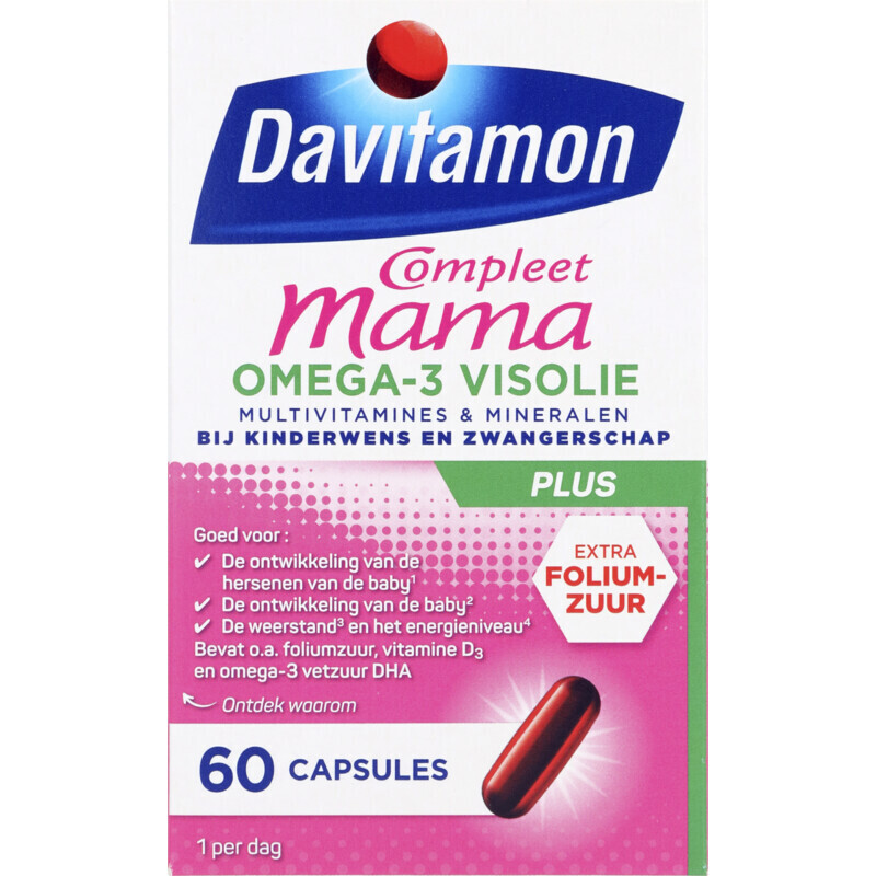 Davitamon compleet zwanger + omega3 visolie aanbieding bij Albert Heijn