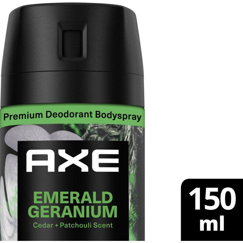 Axe fine fragrances green geranium bodyspray aanbieding bij Albert Heijn