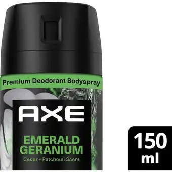 Albert Heijn Axe fine fragrances green geranium bodyspray aanbieding