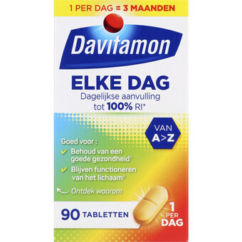 Albert Heijn Davitamon elke dag multivitaminen tablet aanbieding