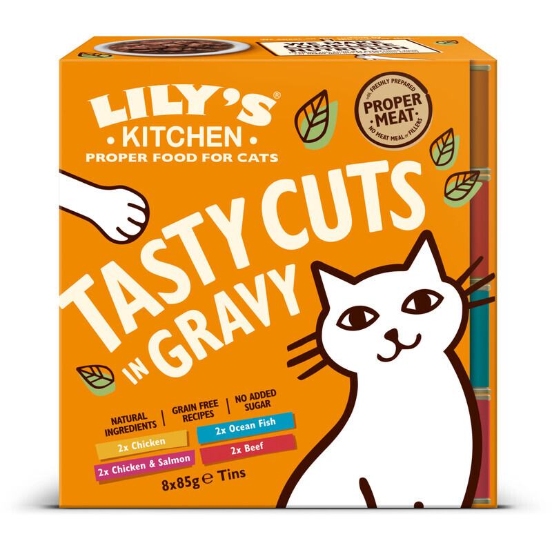 Lily's kitchen cat mixed chunks in gravy aanbieding bij Albert Heijn