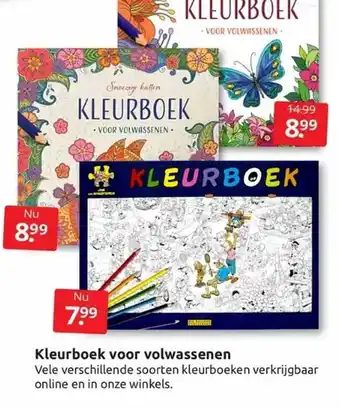 Boekenvoordeel Kleurboek voor volwassenen aanbieding