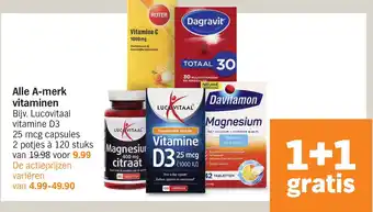 Albert Heijn Alle a-merk vitaminen aanbieding