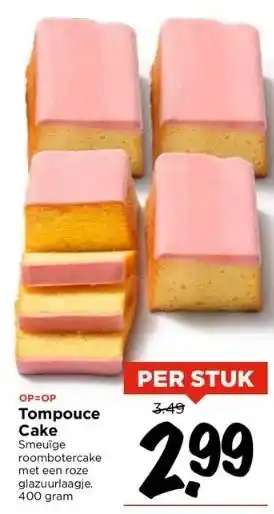 Vomar Voordeelmarkt Tompouce cake aanbieding