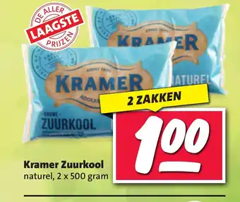 Nettorama Kramer Zuurkool 2 x 500 gram aanbieding