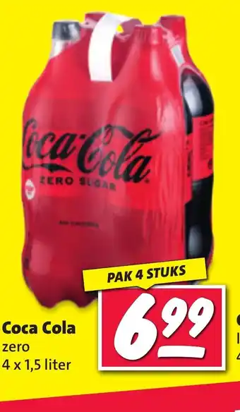 Nettorama Coca Cola zero 4 x 1,5L aanbieding