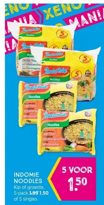 Xenos Indomie noodles aanbieding