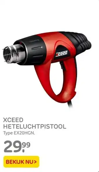 Praxis Xceed Heteluchtpistool Type EX20HGN aanbieding