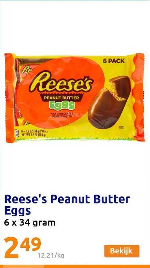 Reese's peanut butter eggs aanbieding bij Action