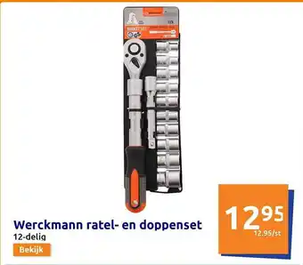 Action Werckmann ratel- en doppenset aanbieding