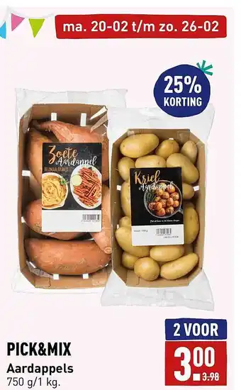 ALDI Pick&mix aardappels aanbieding