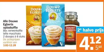 Albert Heijn Alle Douwe Egberts oploskoffie aanbieding