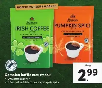 Lidl Gemalen koffie met smaak aanbieding