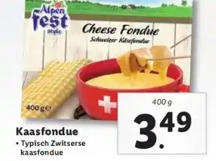 Lidl Kaasfondue aanbieding