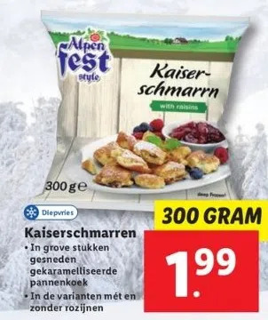 Lidl Kaiserschmarren aanbieding