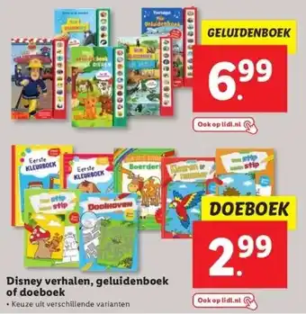 Lidl Disney verhalen, geluidenboek aanbieding