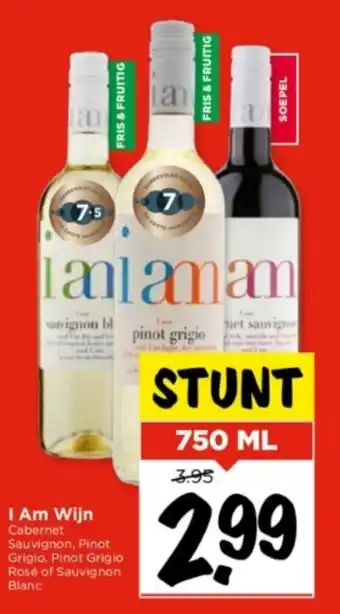 Vomar Voordeelmarkt I am wijn 750ml aanbieding