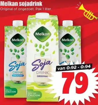 Dirk Melkan sojadrink 1 liter aanbieding