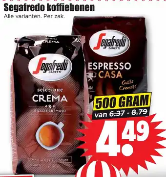 Dirk Segafredo koffiebonen 500g aanbieding