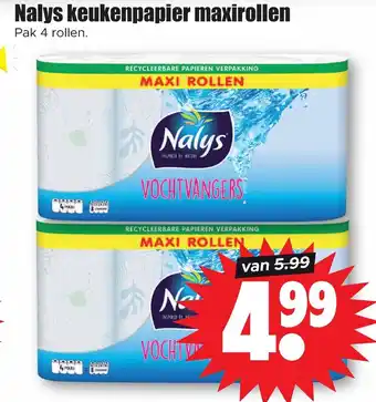 Dirk Nalys keukenpapier maxirollen aanbieding