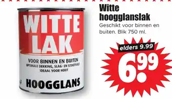 Dirk Witte hoogglanslak 750ml aanbieding