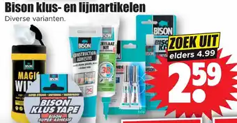 Dirk Bison klus- en lijmartikelen aanbieding