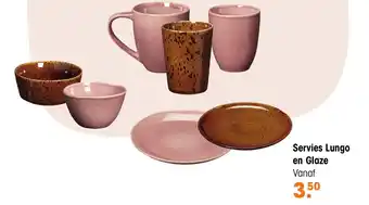 Kwantum Servies lungo en glaze aanbieding