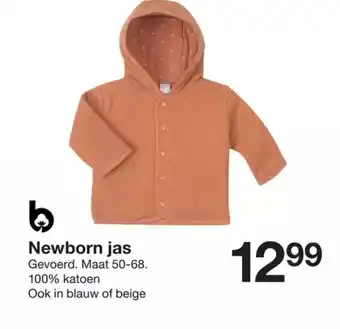 Zeeman Newborn jas aanbieding