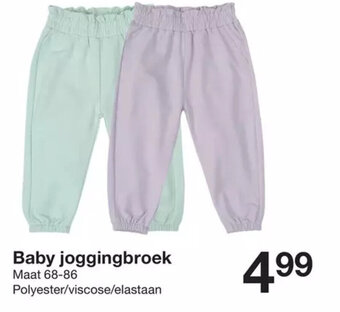 Zeeman Baby joggingbroek aanbieding