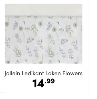 Baby & Tiener Jollein Ledikant Laken Flowers aanbieding