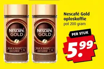 Boni Nescafe Gold oploskoffie 200 gram aanbieding