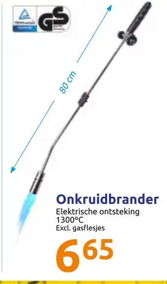 Action Onkruidbrander 80 cm aanbieding